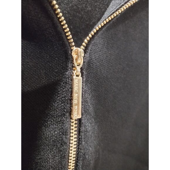 Marc New York Andrew Marc Black Zip Up Sweater Jacket Size Small Petite PS - Picture 5 of 7